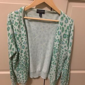 Teal Leopard Cardigan